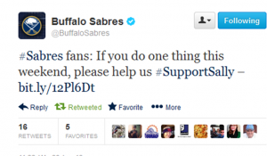 Sabres Sally Tweet